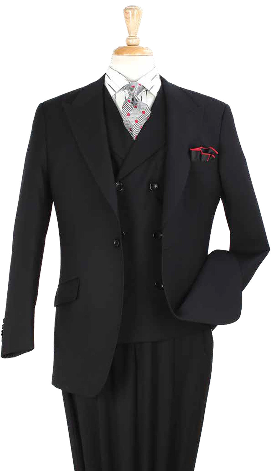 Iconic T-107-BLK Mens Church Suit