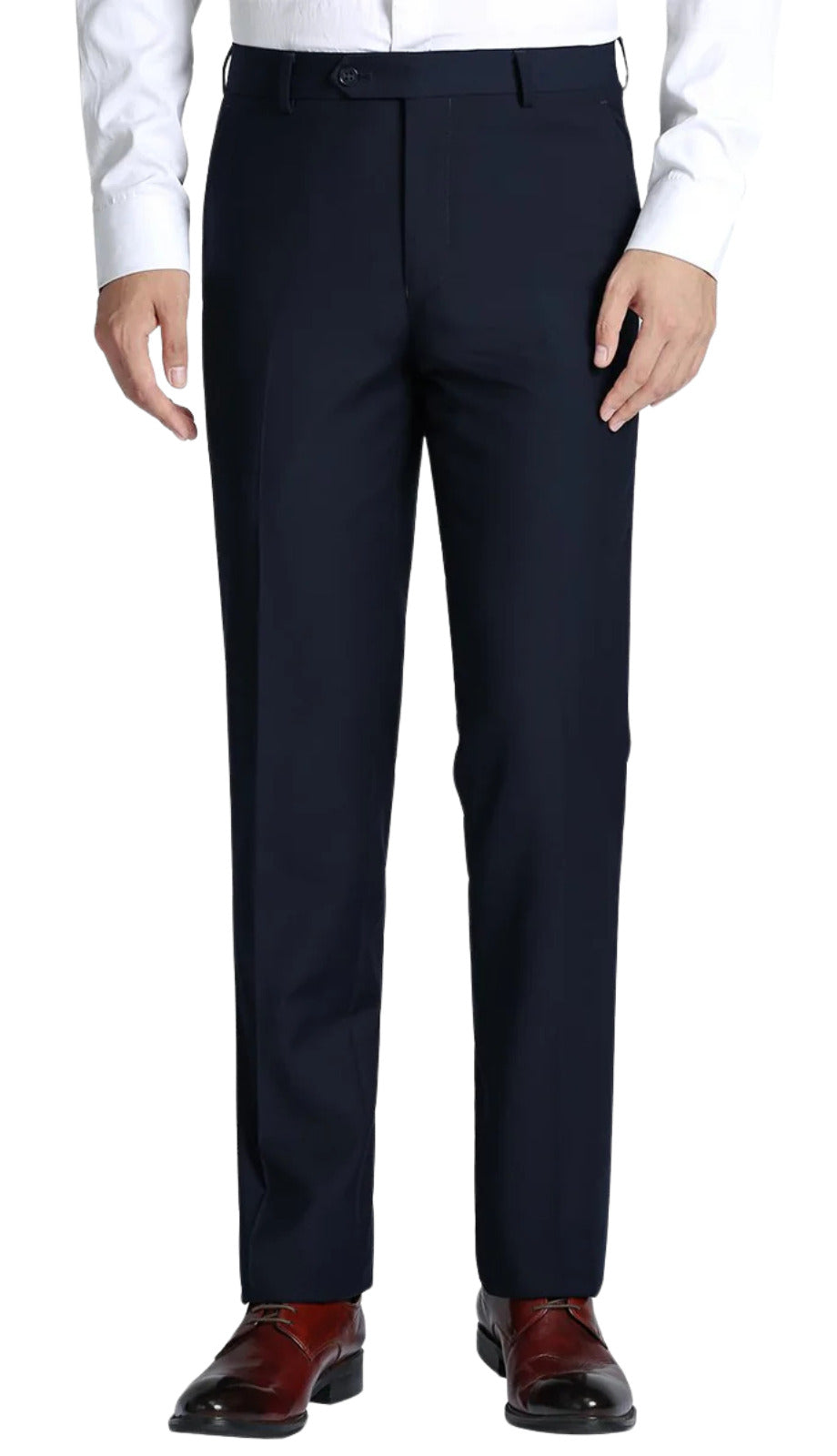 Renoir Mens Pants 201-2-DARK-NAVY ( Flat Front Suit Separate Pants )