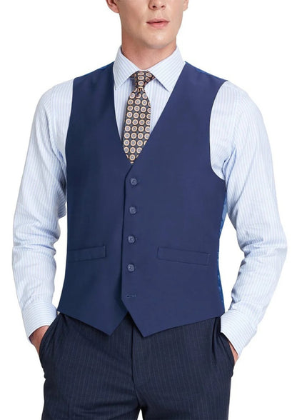 Renoir Mens Vest 201-20-ROY-BLU ( Classic Fit Suit Separate Vest )