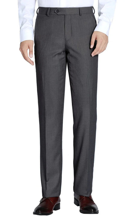 Renoir Mens Pant 202-1-CHAR ( Flat Front Suit Separate Pants )