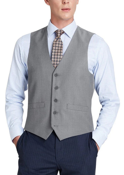 Renoir Mens Vest 202-2-GRY ( Classic Fit Suit Separate Vest )