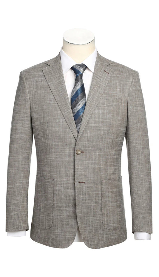 English Laundry Mens Suit 22-18-652EL-BRN ( Check Suit )