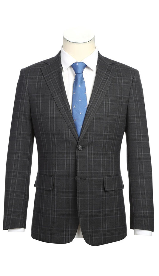 English Laundry Mens Suit  22-57-095EL-DG ( Check Suit )