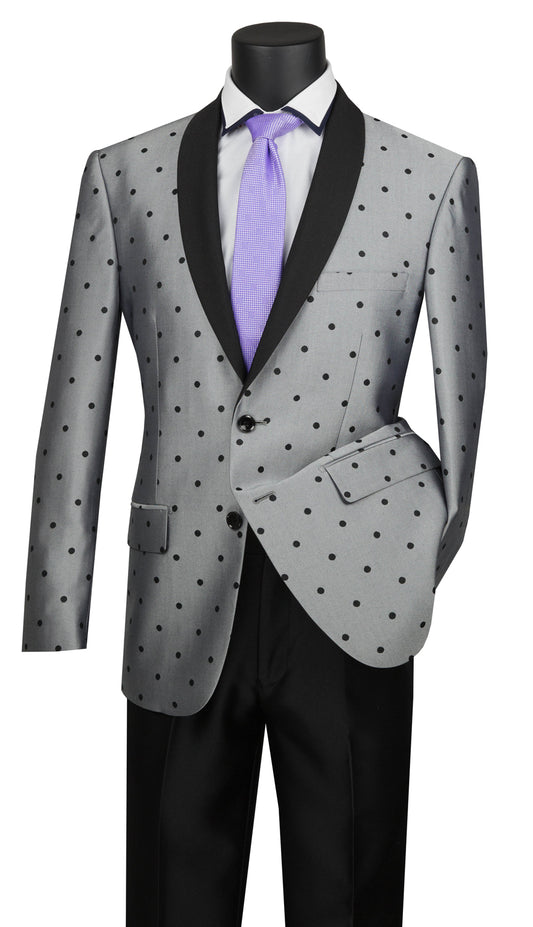 Vinci S2DR-5-SI Mens Suit