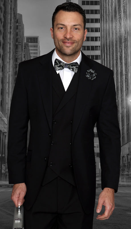 Statement  Messina-BLK Mens Suit
