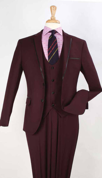  Professional セットアップバーガンディ Iconic SL102-BUR Mens Suit – Mens Suit World