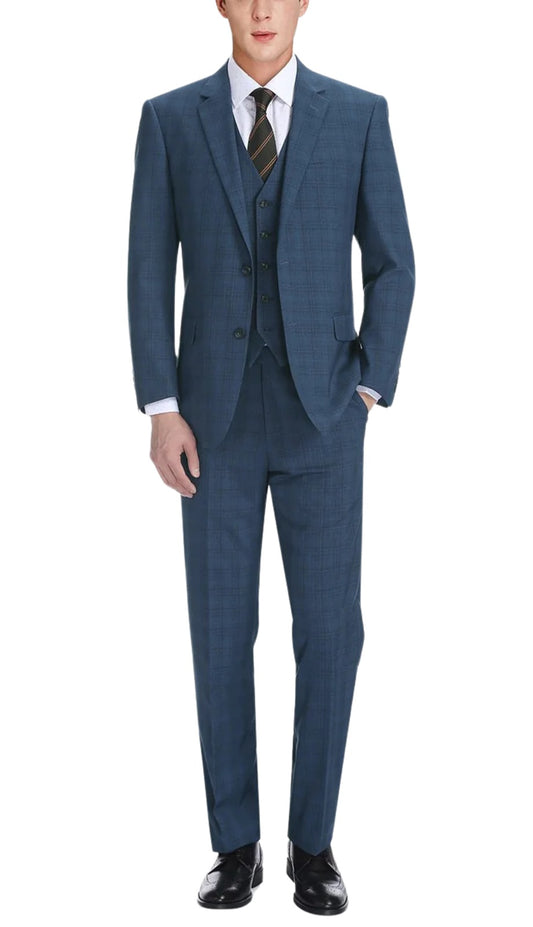 Renoir Men's Suit 278-2-BLUE