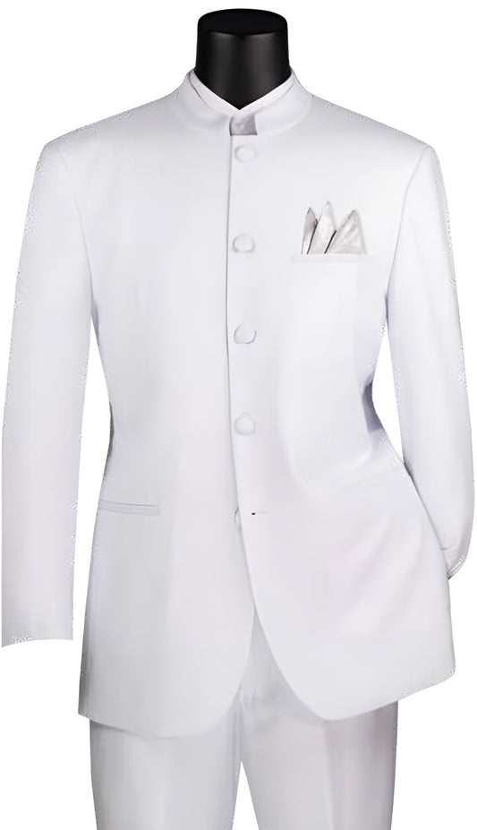 Vinci 5HT-WHT Mens Church Suit