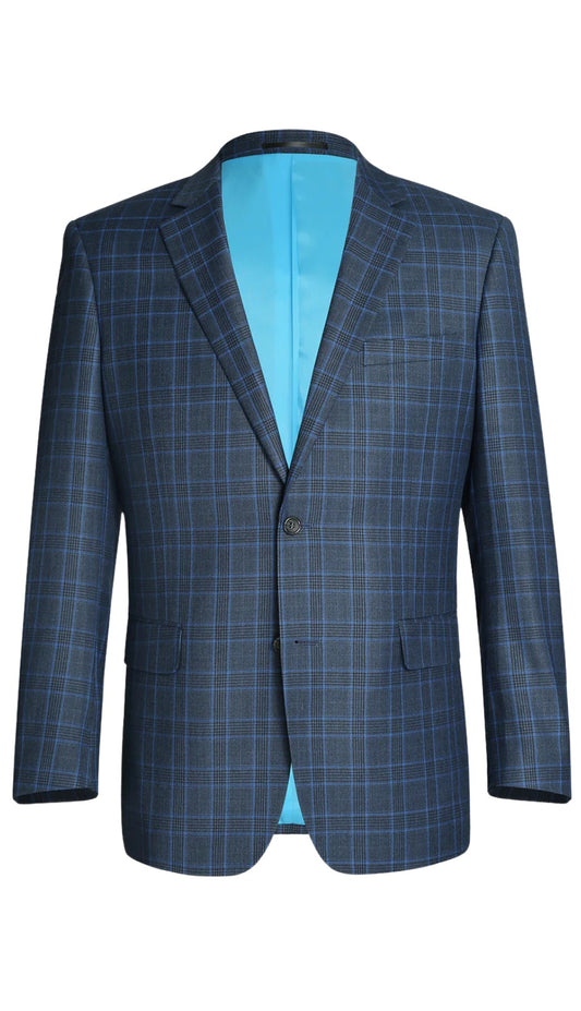 Renoir Men's Suit 293-6-BLUE