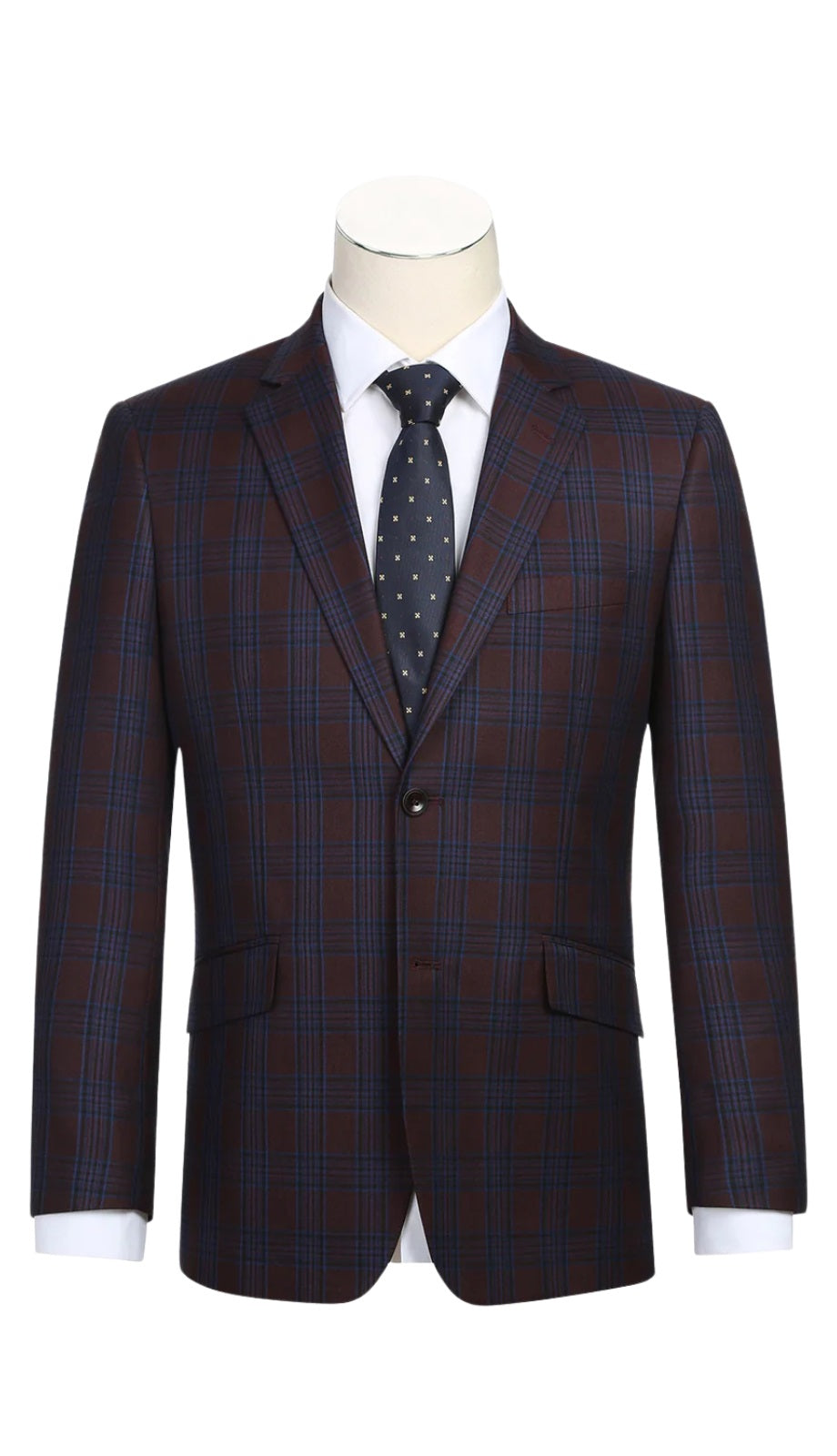 Renoir 294-24-BURG Mens Blazer