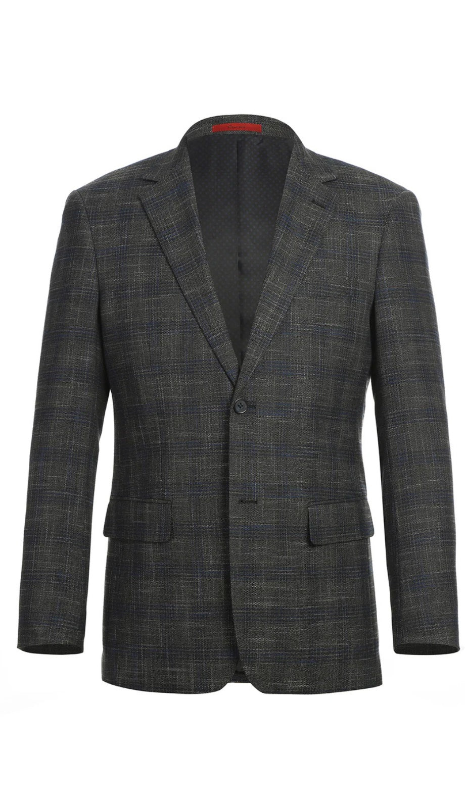 Renoir 294-39-GRY-BLUE Mens Blazer