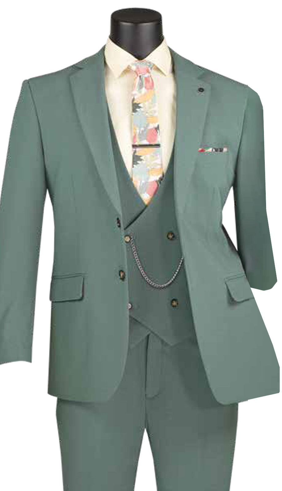 Vinci MV2K-3-SGE Mens Suit