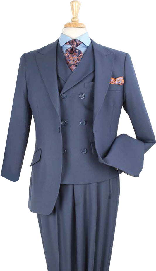 Iconic T-108-DBLU Mens Church Suit