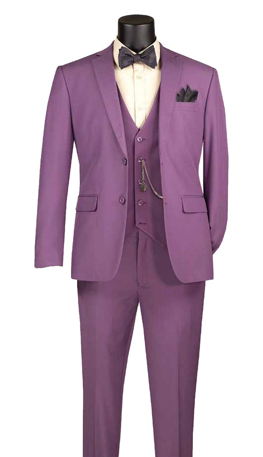 Vinci SV2900-VIO Mens Church Suit