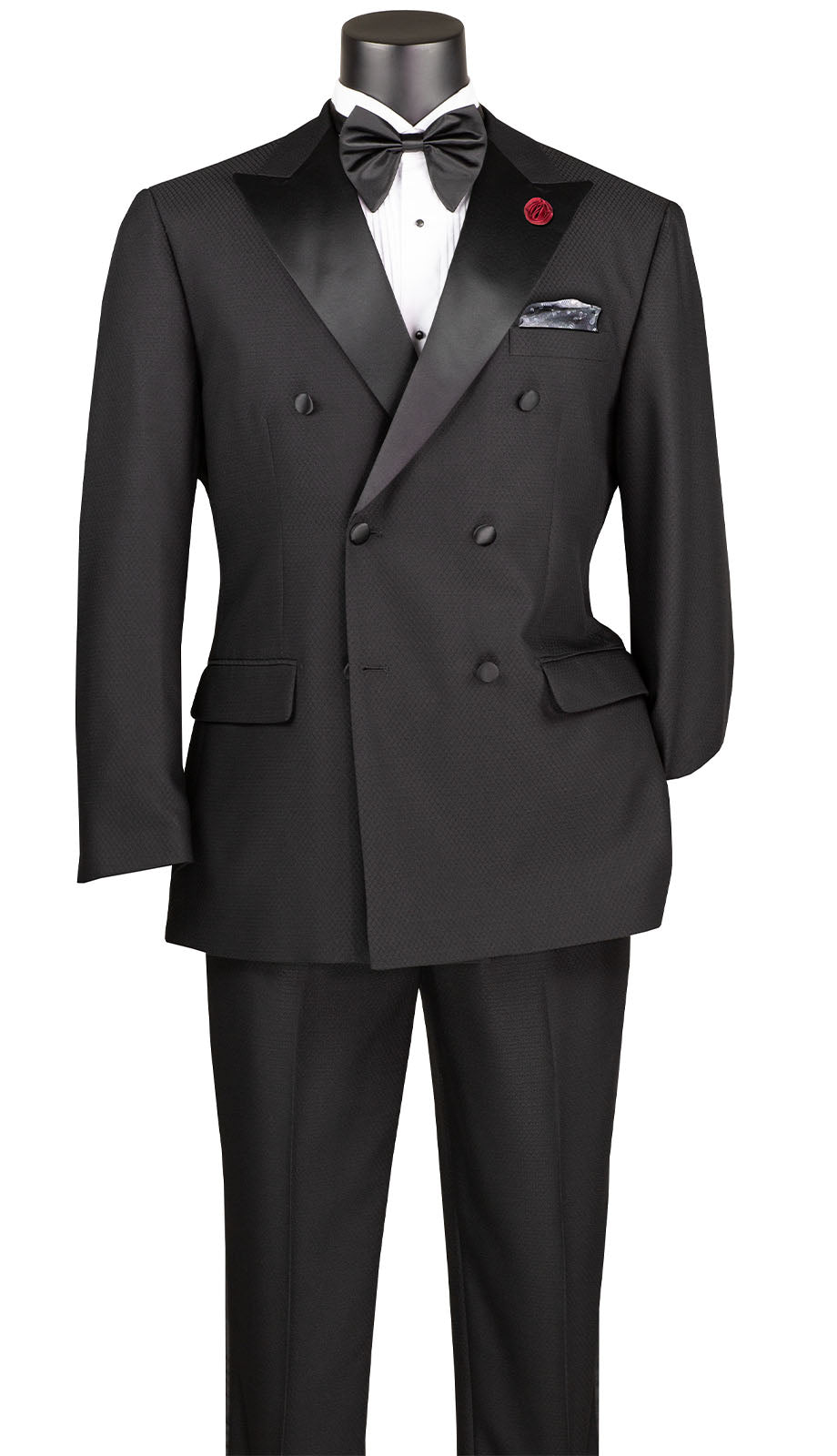 Vinci TMDB-1-BLK Mens Suit