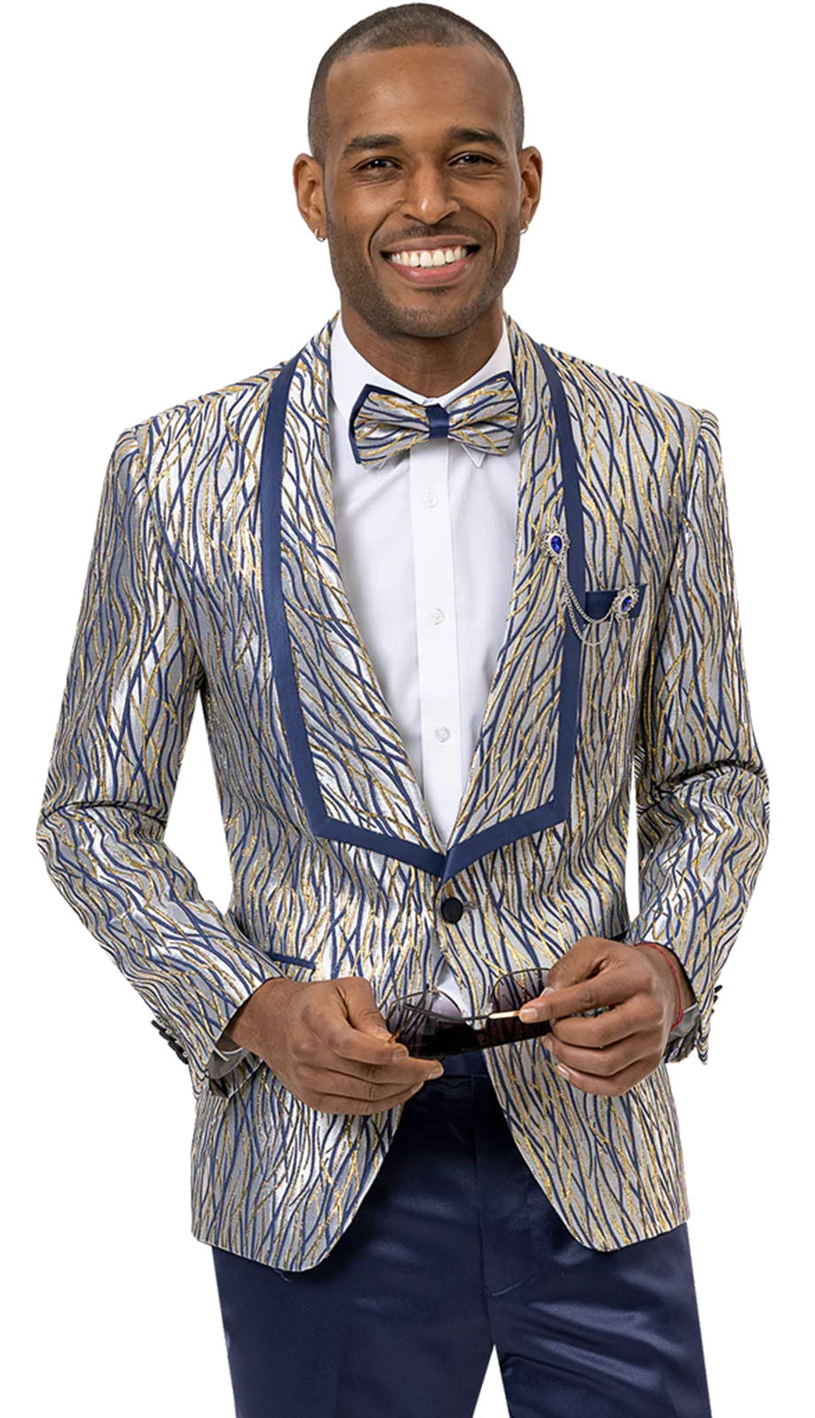 EJ Samuel J146-BLU Mens Blazer
