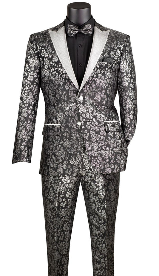 Vinci TSJQ-1-BLK Mens Tuxedo