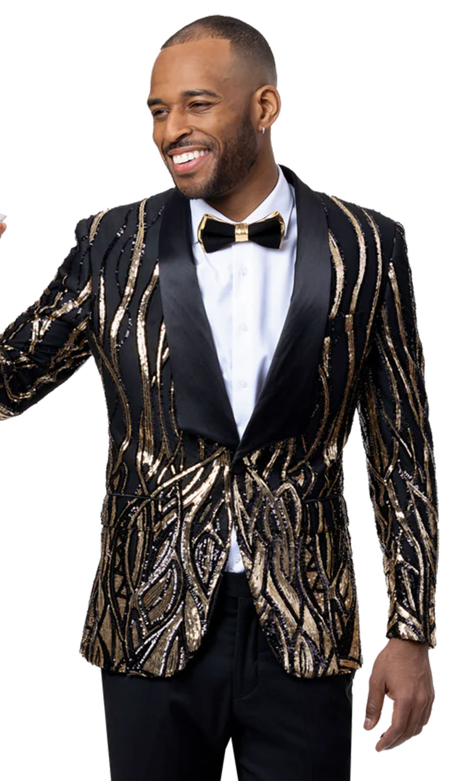 EJ Samuel J151-BLK Mens Blazer