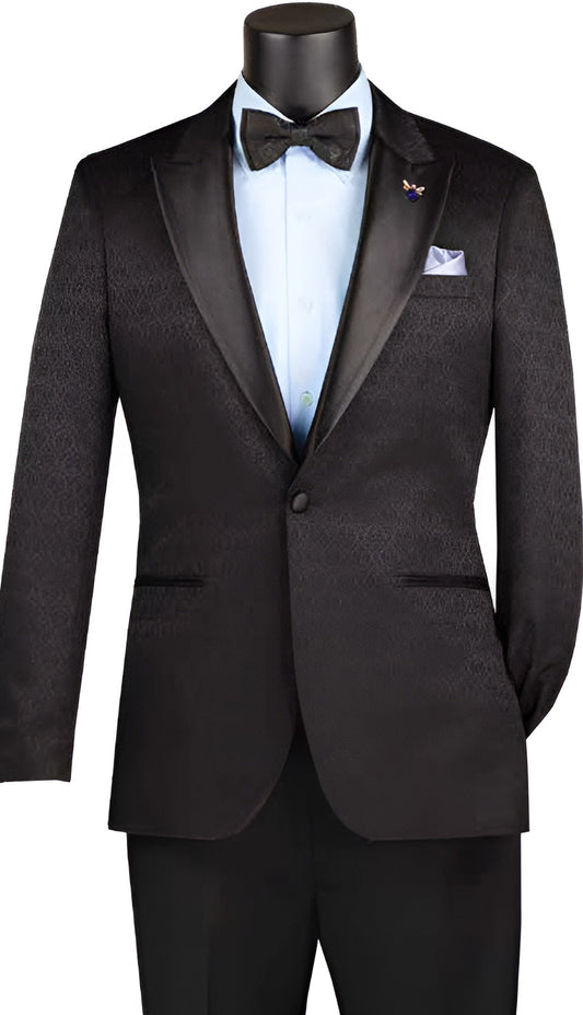 Vinci BSF-20-BLK Mens Church Suit