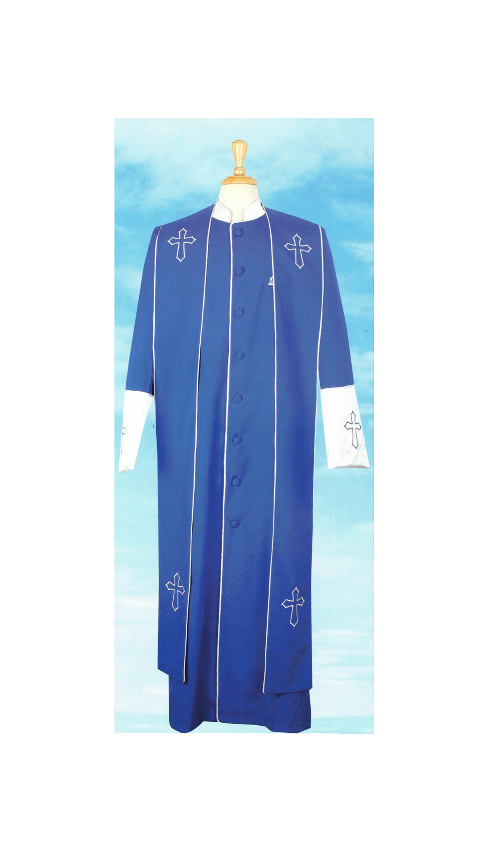 Sapphire Collection Mens Church Robe 2-BLU – Mens Suit World