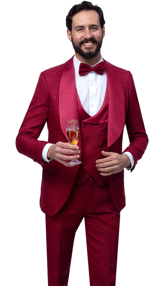 EJ Samuel JP138-BUR Mens Suit