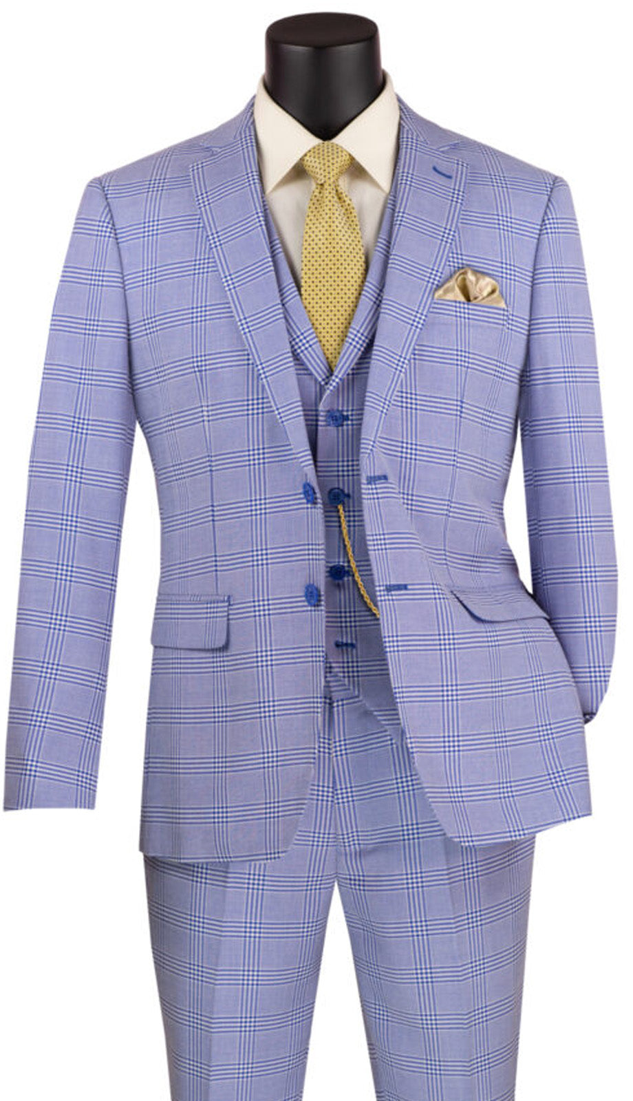 Vinci SV2W-6-SKB Mens Suit