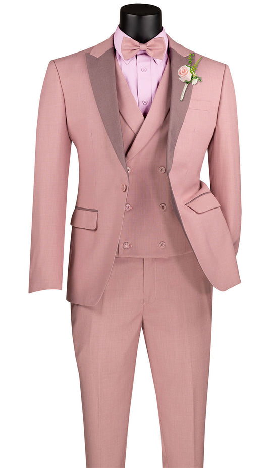 Vinci SV2K-5-MAUVE Mens Suit