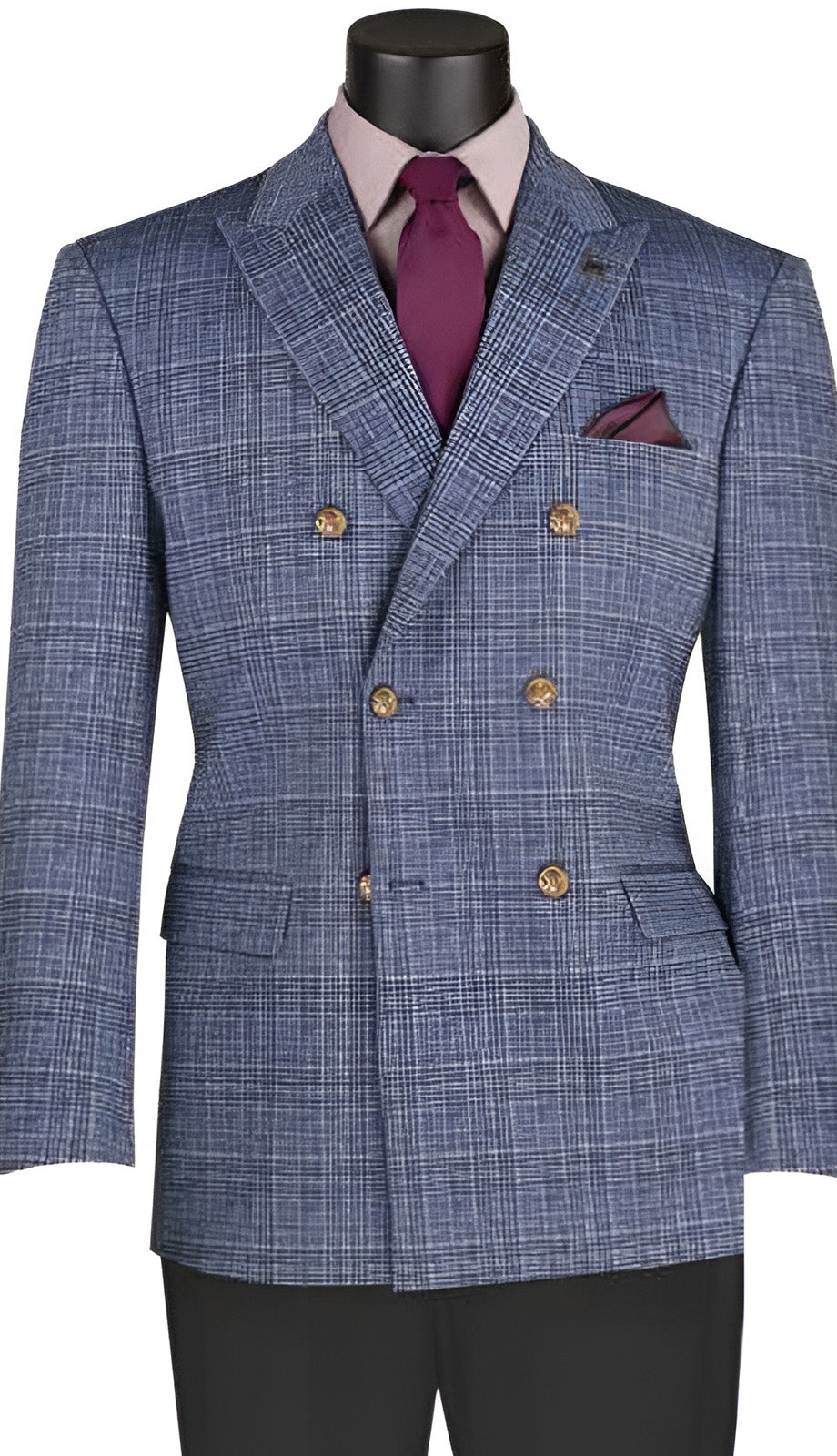 Vinci DW1-BLU Mens Church Suit