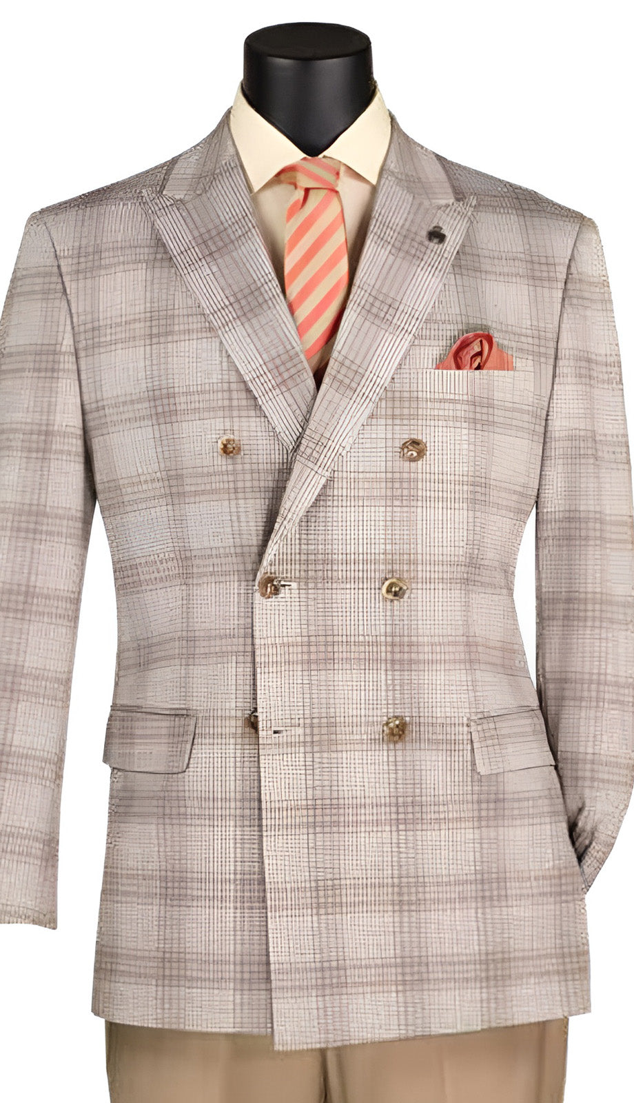 Vinci DW1-TAN Mens Church Suit