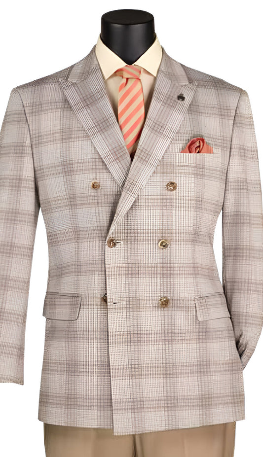 Vinci DW1-TAN Mens Church Suit