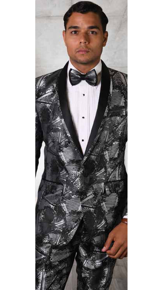 Statement  RJS-103-GR Mens Suit