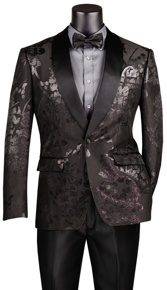 Vinci BSF-19-BLK Mens Church Suit