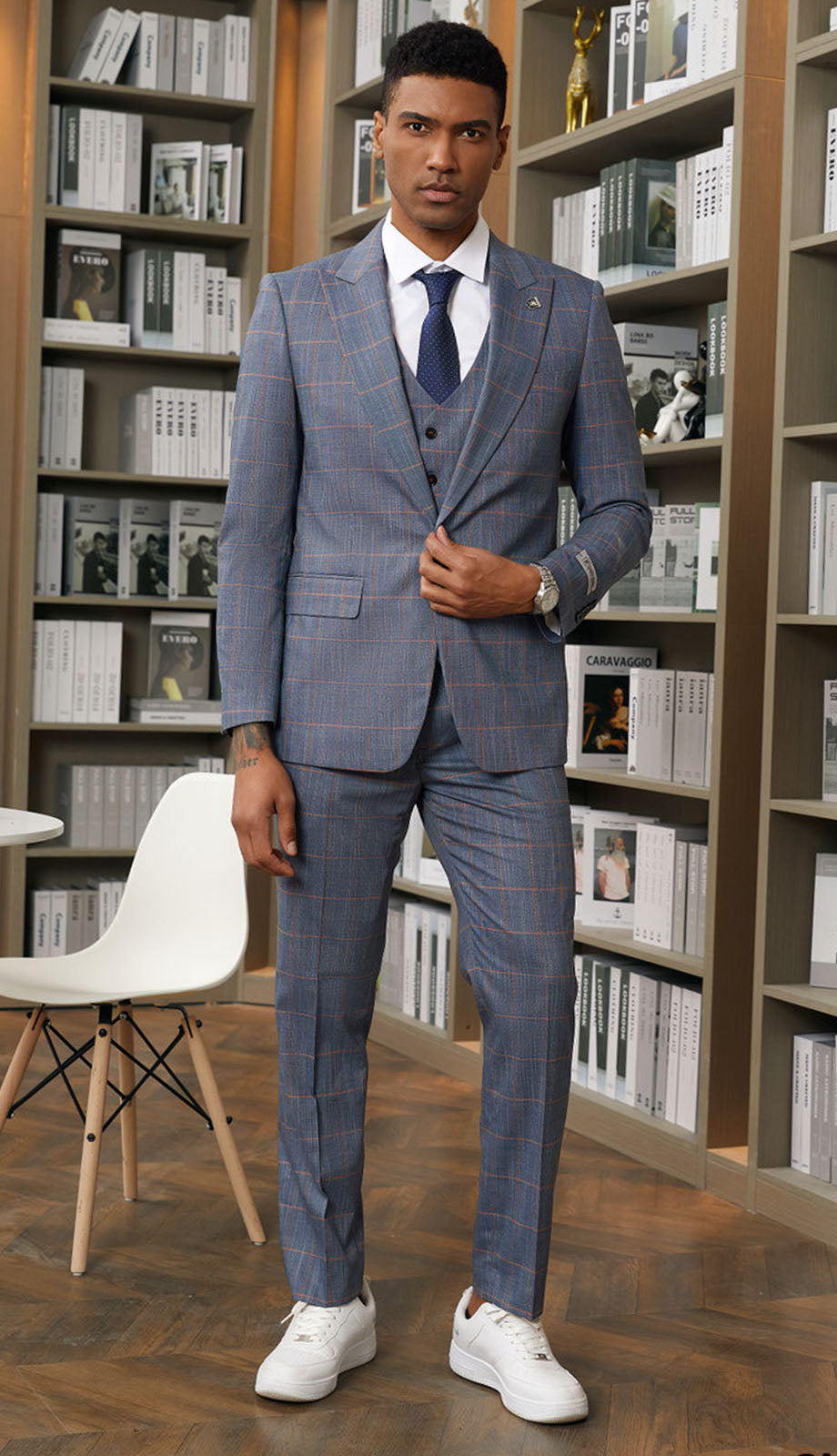 Stacy Adams SM141H1-TEAL Mens Suit