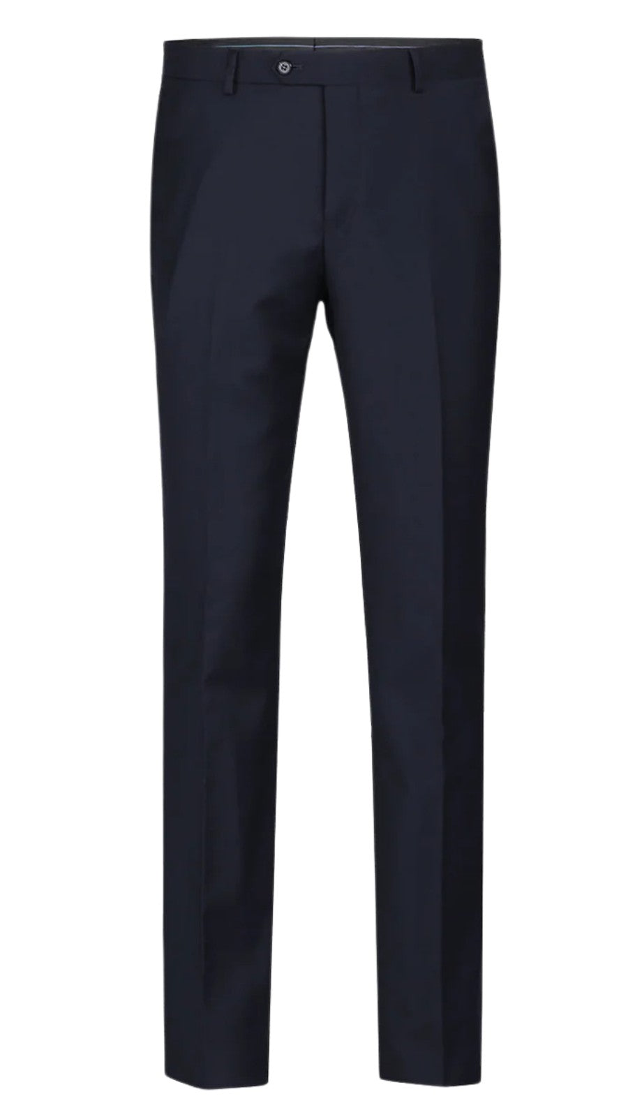 Renoir Mens Pant 508-2-NAVY ( Regular Fit Flat Front Wool Suit Pant )