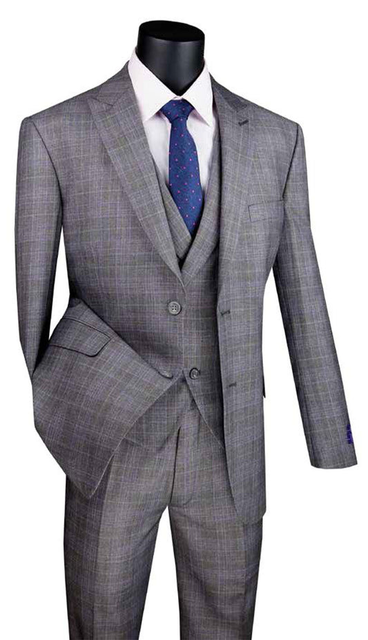 Vinci  MV2W-1-GRY Mens Suit