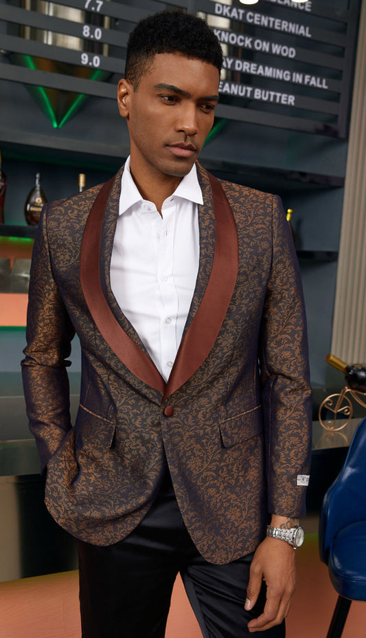 Stacy Adams SMJ812H1-BRN Mens Jacket