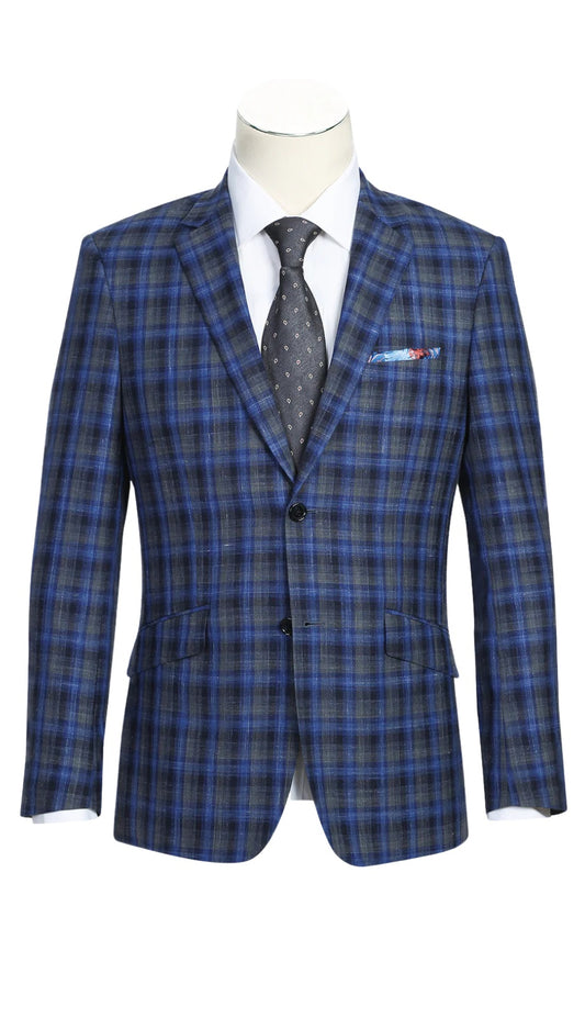 Renoir 563-1-BLUE Mens Blazer