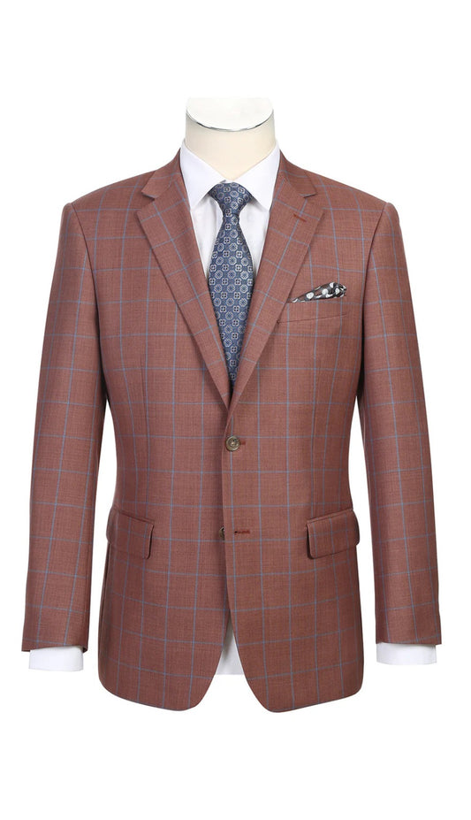 Renoir 565-5-BROWN Mens Blazer