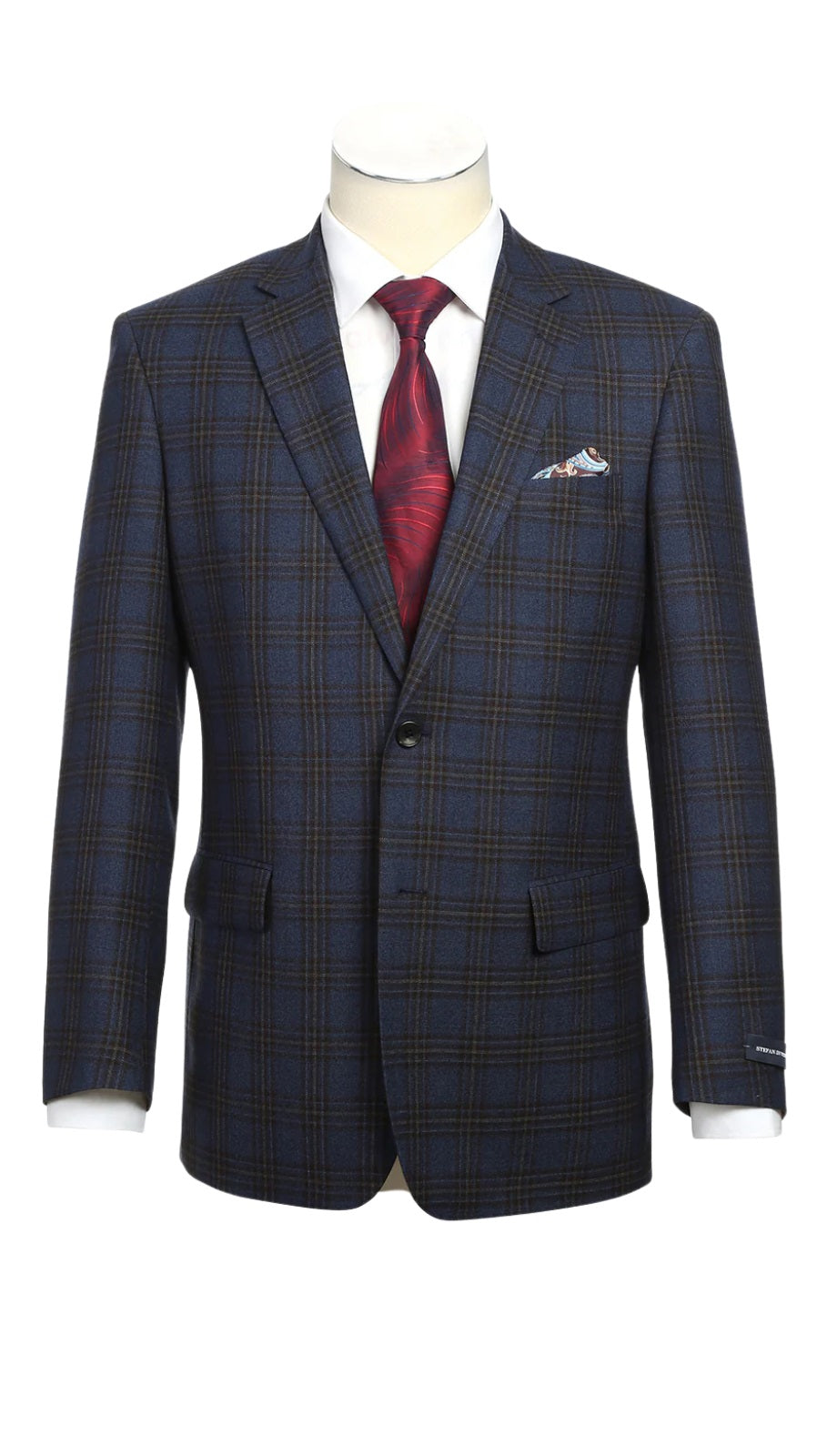 Renoir Mens Blazer 565-10-BLUE-BLK