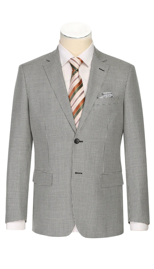 Renoir 565-20-OFF-WHT-BLK Mens Blazer