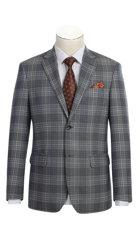 Renoir 565-3-BROWN Mens Blazer