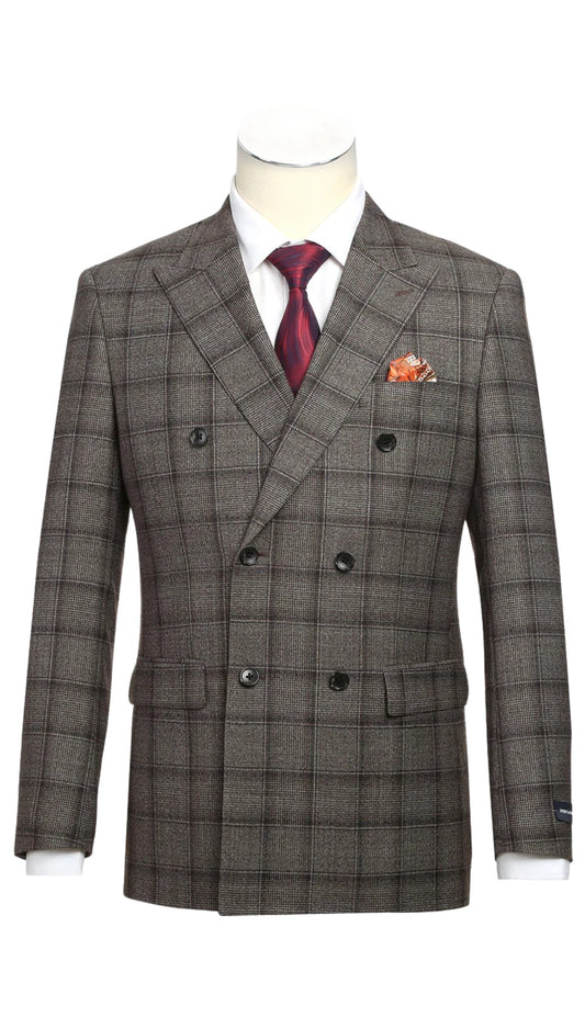 Alessandro Vitello 565-7-BROWN Mens Suit