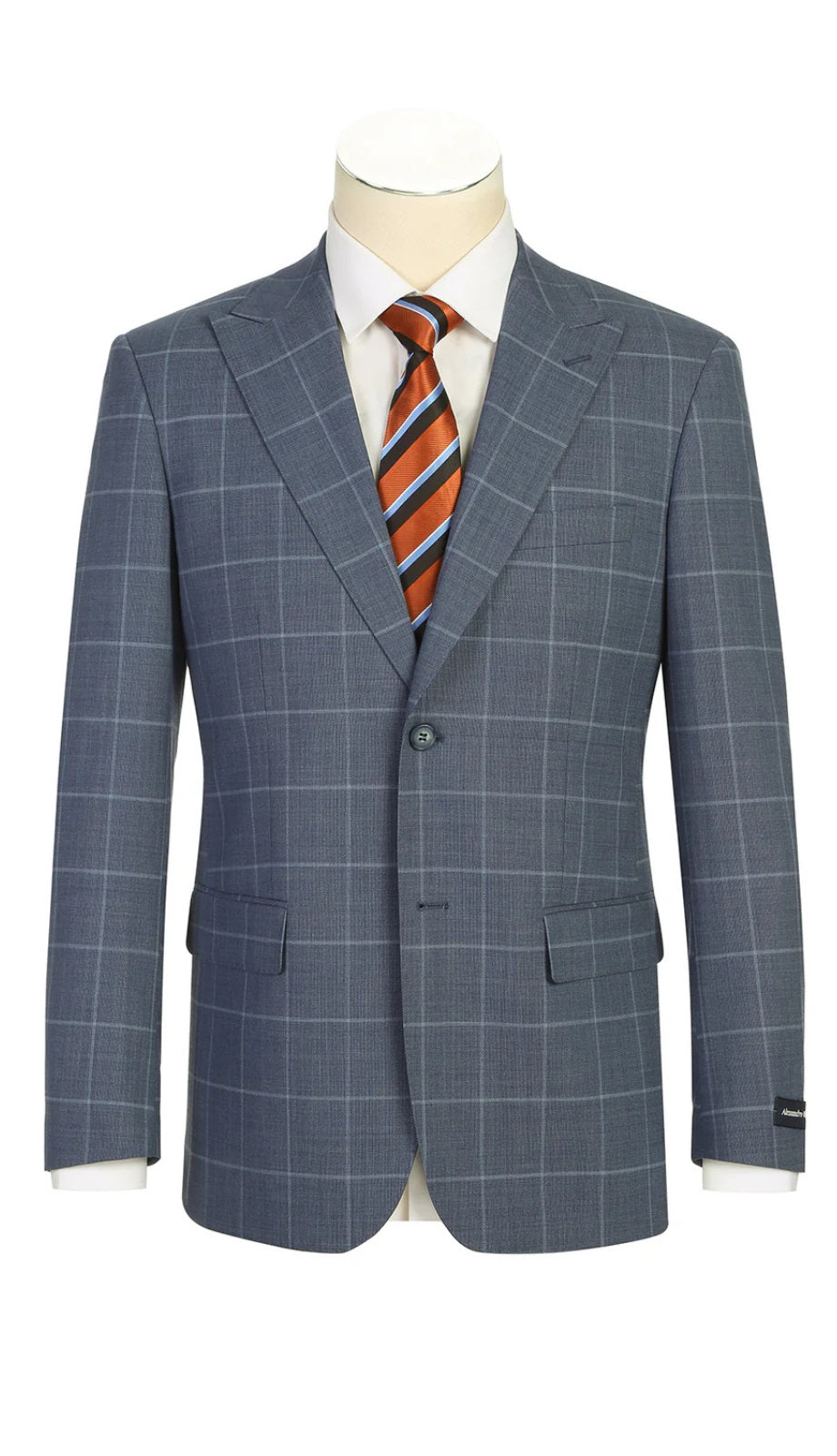 Renoir Mens Suit 566-13-MID-HAZE