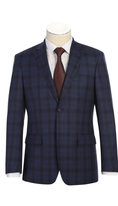 Renoir Mens Suit 566-14-NAVY
