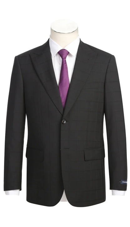 Renoir Mens Suit 566-15-BLK