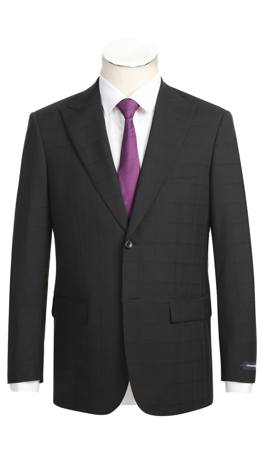 Renoir Mens Suit 566-15-BLK