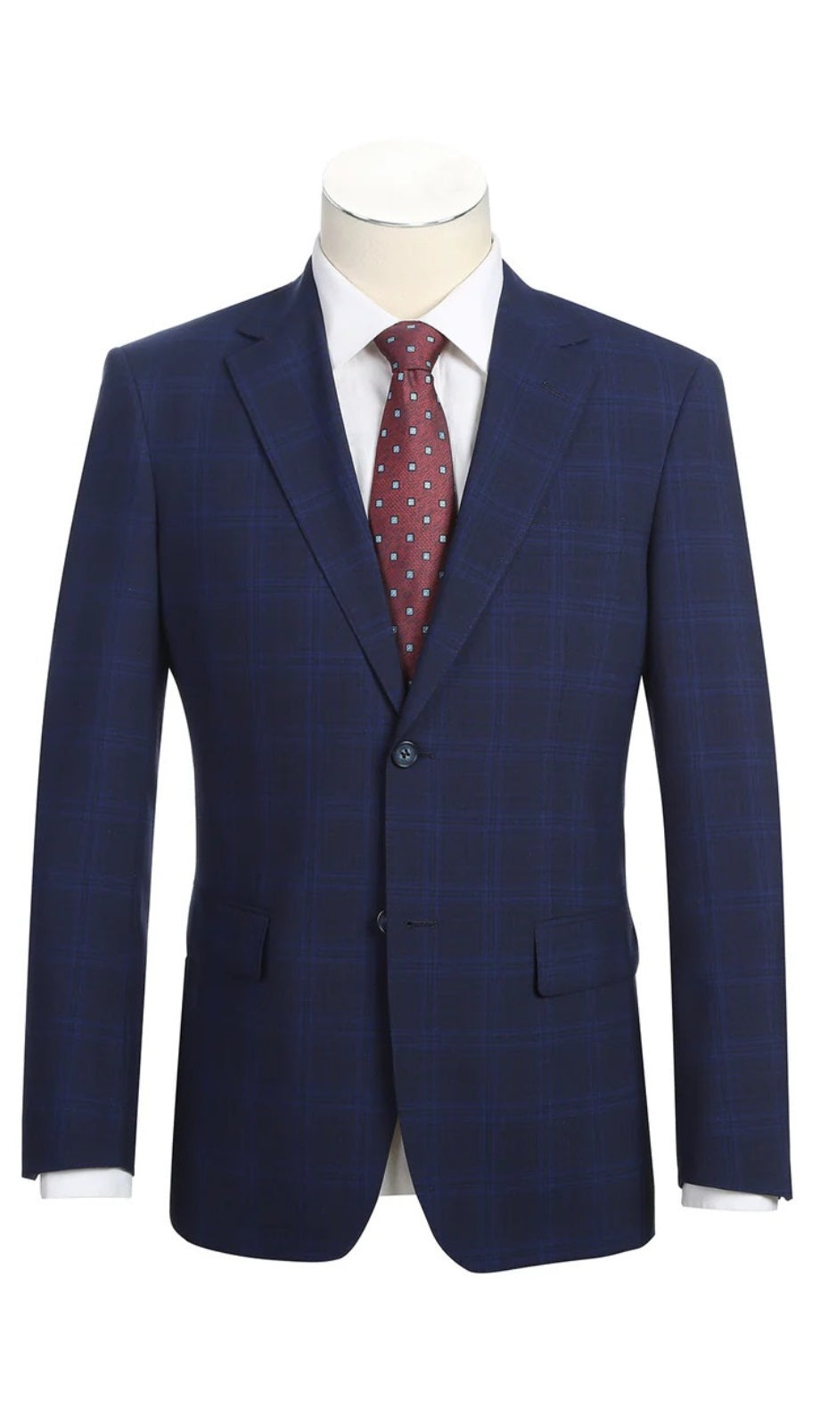Alessandro Vitello Mens Suit 566-7-BLUE