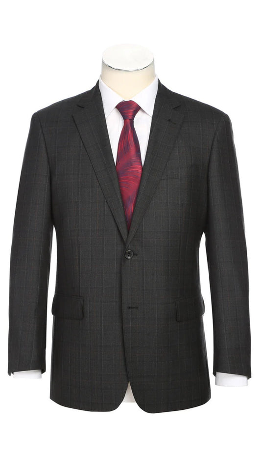 Alessandro Vitello Mens Suit 566-9-BLK
