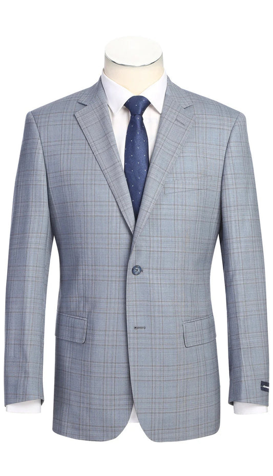 Renoir 568-7-BLUE Mens Church Suit