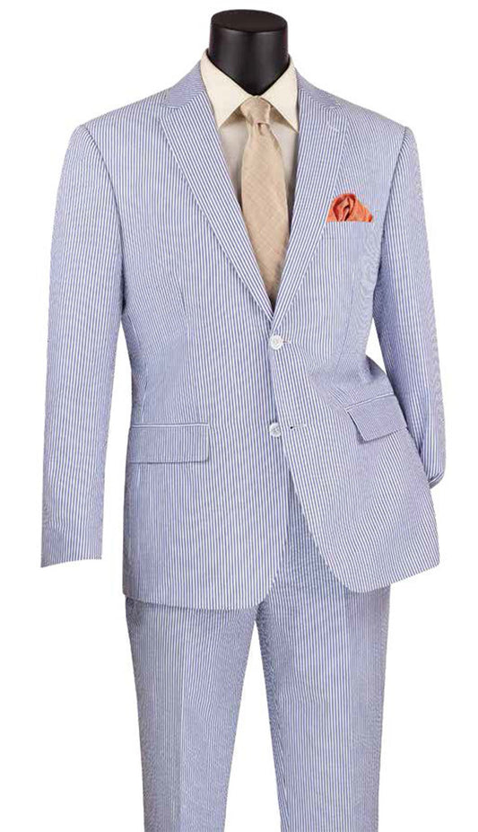Vinci  MSS-1-BLU Mens Suit